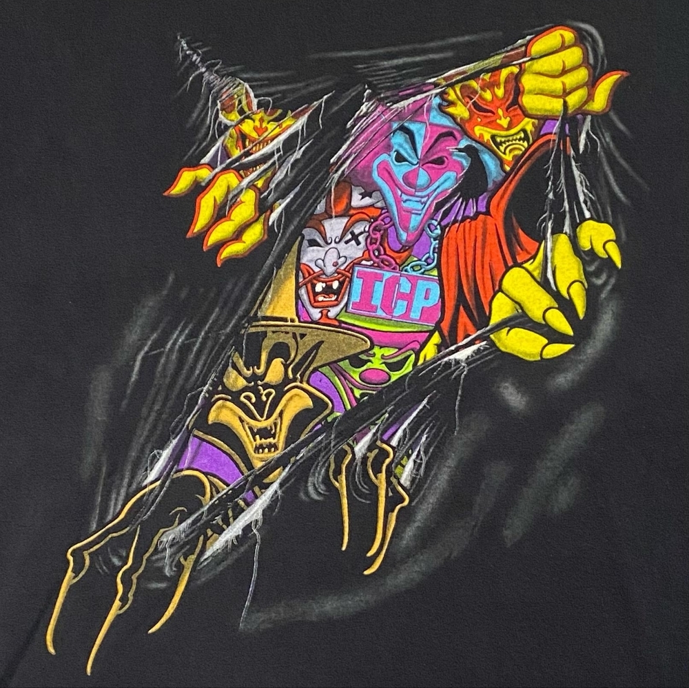 Insane Clown Posse Black T Shirt, Vintage,  Psychopathic Records, Size Large